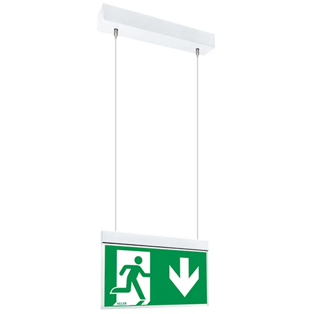 Nachhaltige Rettungszeichenleuchte Display DR4 | HELUX AG