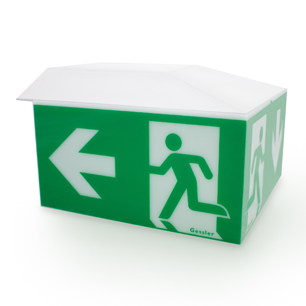 Cubo di segnaletica W35 - montaggio parete - W35W1230L10