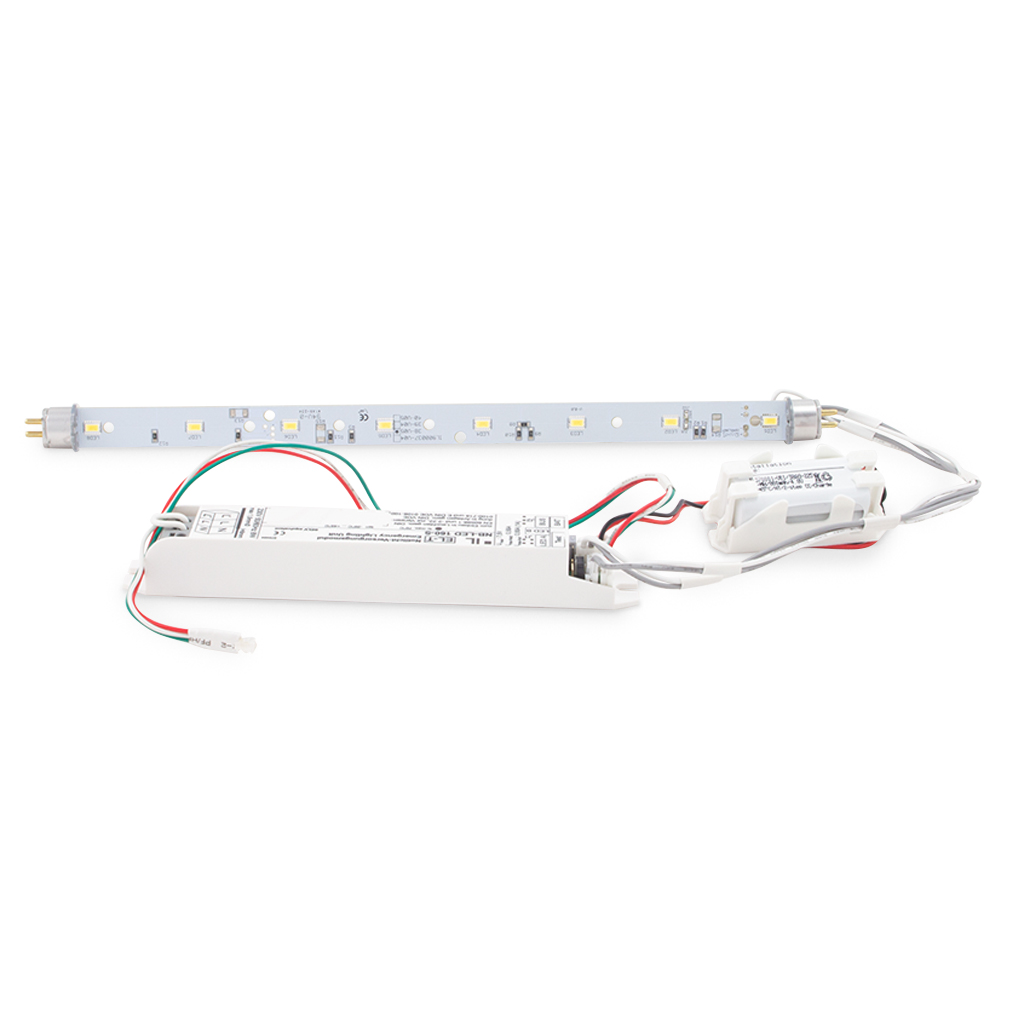 LED Umrüst-Set einseitig 1h - Leuchteneinbau - FL-LED 6/8WT5BAT