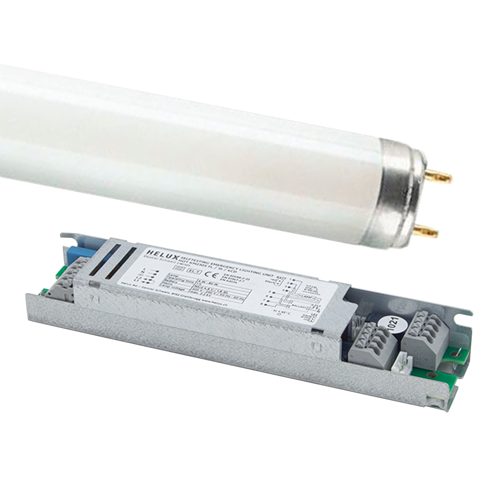 HOT SET elemento di soccorso con batteria ad asta - per tubo FL, installazione nella lampada - HOT KM230S FL SET S