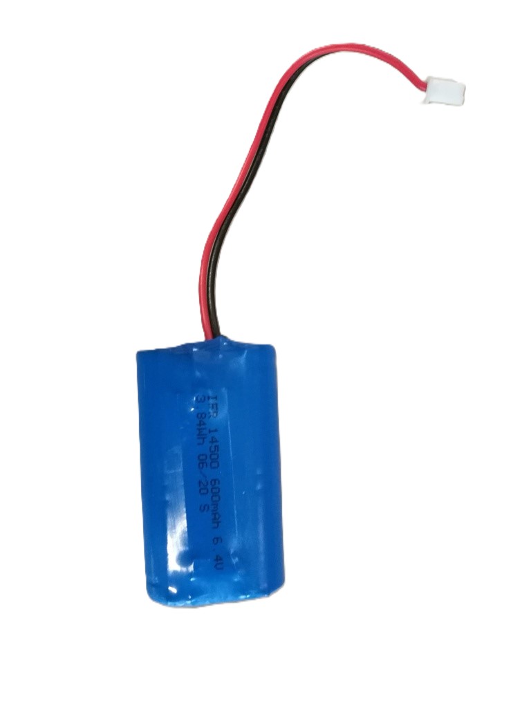 Batterie de rechange LiFePo4 6.4 V 0.6 Ah - pour AL1, AL3, BE1, BE2, BE3 - LiFePO4_1450_6406B_XH25