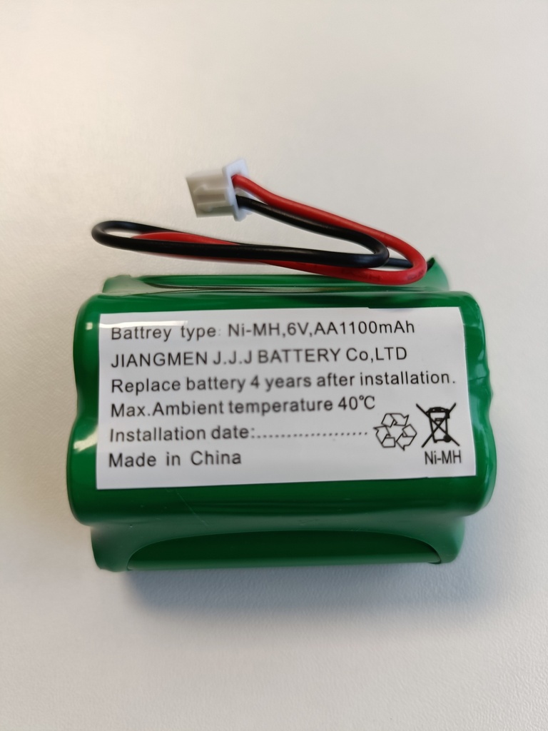 Batterie de rechange NiMH 6.0 V 1.1 Ah - pour BE1, BE2, BE3 (3h version) - NiMH_AA_6011B_XH25