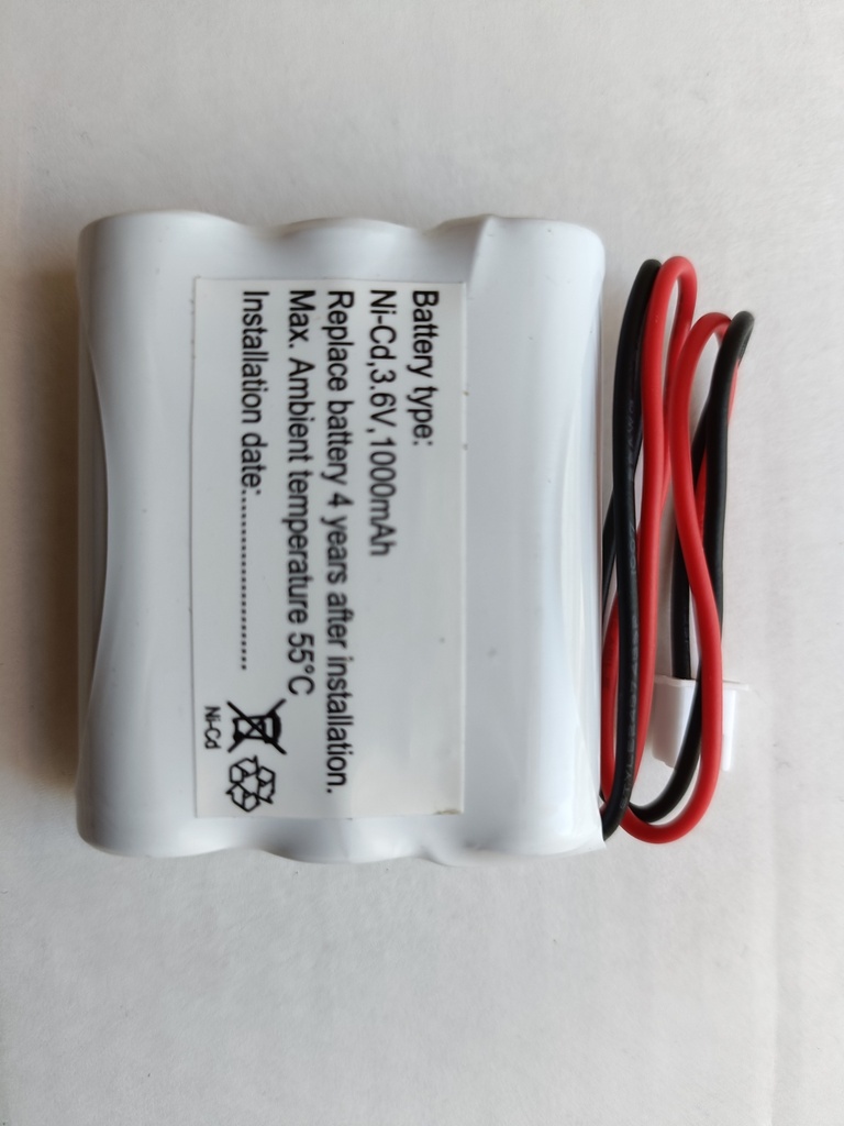 Batterie de rechange NiCd 3.6 V 1.0 Ah - pour DELTA I - NiCd_AA_3610B_XH25