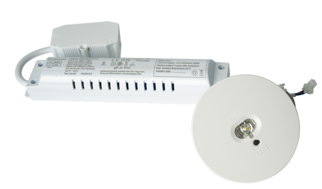 ALPHA II-80-S 1h - montaggio soffitto incassato - AL280SBAT