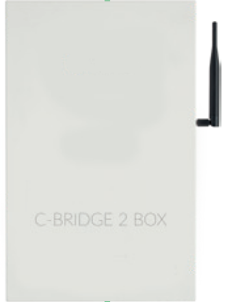 C-BRIDGE BOX 2 WL Signalverteiler - Wandaufbaumontage - MN.DR.BRD204
