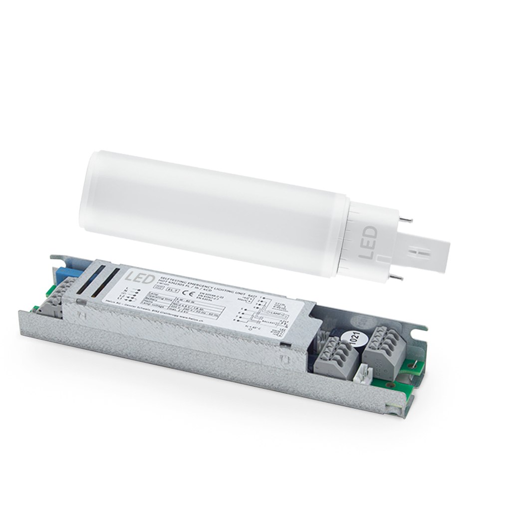 [17996] HOT SET elemento di soccorso con batteria a blocco - installazione nella lampada - HOT KM100S LT SET B