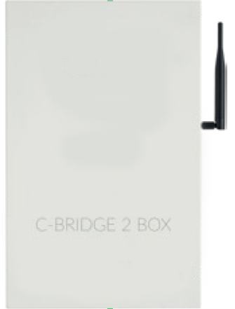 [20046] C-BRIDGE BOX 2 WL Signalverteiler - Wandaufbaumontage - MN.DR.BRD204