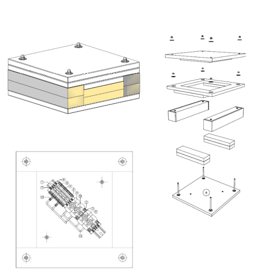 [20347] Leergehäuse für Niederspannungs-Schaltgerätekombinationen mit Brandschutzfunktion EI30 - 200 x 200 x 81 mm 